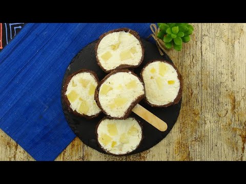 How to make delicious ice cream bars using a plastic bottle!