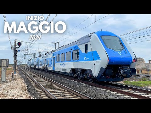 LO SPETTACOLO DEI TRENI DELL'ADRIATICA IN TRANSITO VELOCI A INIZIO MAGGIO | NUOVA LIVREA, BLUES IC..