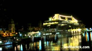 preview picture of video 'El crucero Azamara Journey llega a Sevilla'