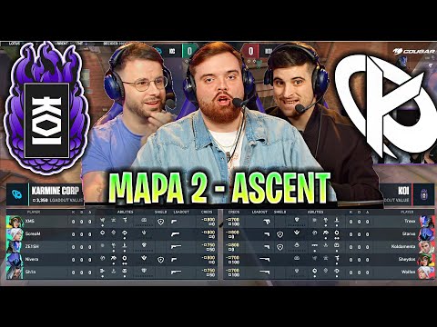 IBAI CAST THE MOST EPIC KOI MATCH! | KOI VS KC MAPA 2 ASCENT VCT EMEA 2023
