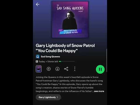 Gary Lightbody - Sad Song Queens podcast (full episode link in comments)