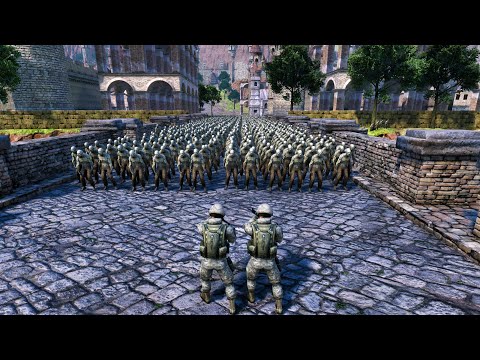 10.000 ZOMBIES vs MODERN SOLDIERS - Ultimate Epic Battle Simulator UEBS
