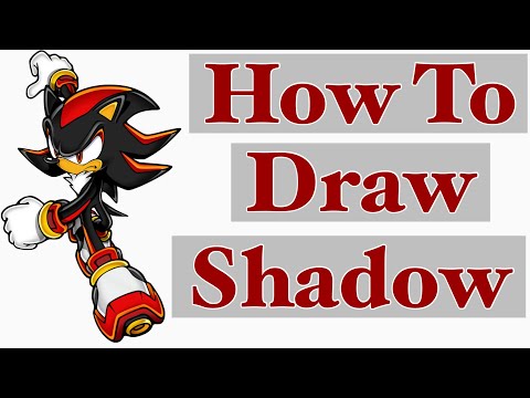 How To Draw Shadow | Sonic The Hedgehog