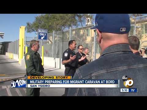 Military preparing for migrant caravan in San Ysidro