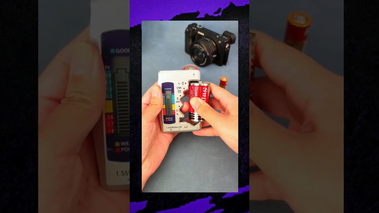 Battery Tester Checker Seven Type of Battery #shorts