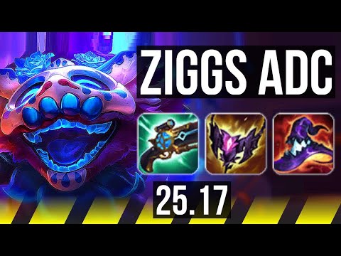 ZIGGS & Lulu vs JINX & Thresh (ADC) | 47k DMG | KR Diamond | 25.17
