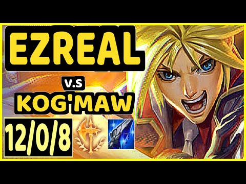 LAMABEAR (EZREAL) vs KOG'MAW - 12/0/8 KDA BOTTOM ADC CHALLENGER GAMEPLAY - EUW