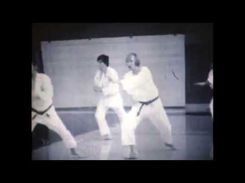 Knifehand Block in motion – 1977 University of Wyoming Karate Club