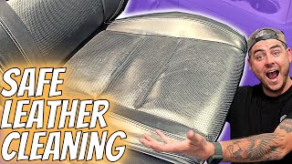Best way to Safely Clean your leather seats | DIY Clean and Condition