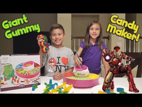 GIANT GUMMY CANDY MAKER! with Marvel Super Hero Gummies! MESSY FAIL! Video