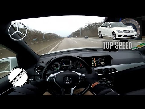Mercedes Benz C250 CDI | W204 | 2012 | Top Speed | German Autobahn | 0-100km/h | #OpenAutobahn