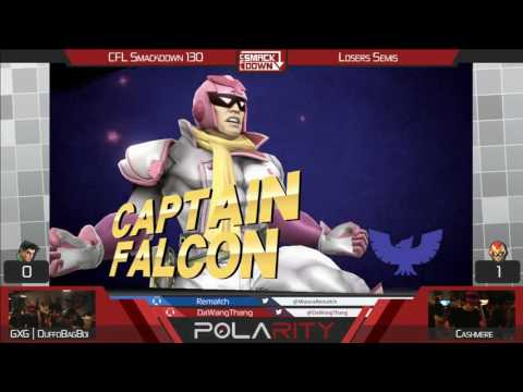 CFL Smackdown 130 WiiU - GxG | Duffo (Little Mac) vs Cashmere (Falcon) - Losers Semis