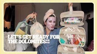pack & prep with me for the Dolomites!! 💌⛰️