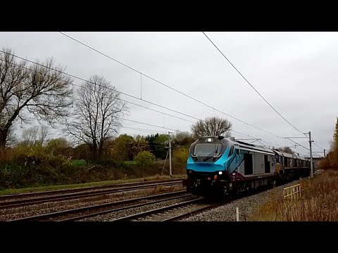 Four Loco Convoy at Bamfurlong - 26th November 2022