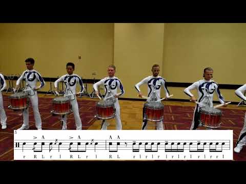 Bluecoats '16 Snare Feature Finals Lot Transcription