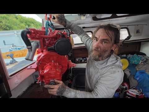 Completing the Install of my New Beta 20 Diesel Engine in Phuket Thailand