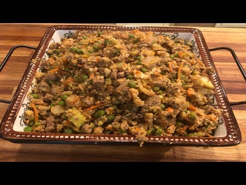 Fried Cauliflower Rice and Beef