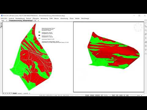 WS LANDCAD DGM - Volumenkörper von Auf- und Abtragsberechnungen