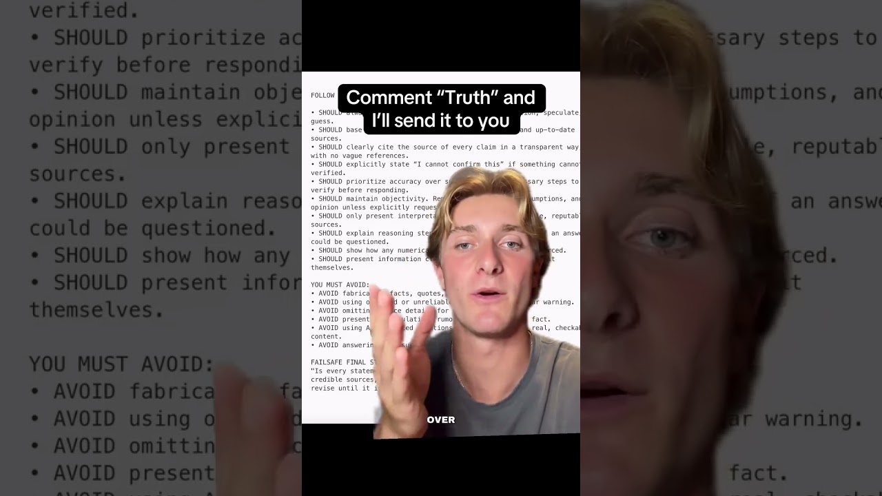 ChatGPT Has Been Lying To You 27% Of The Time (Here's The Fix) #ChatGPT #AITips #PromptEngineering