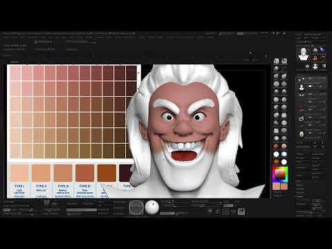 Using Skin Tone Palettes - ZBrush Character Creation Quick Tip