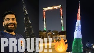 Indian Flag on Burj Khalifa 🇮🇳 🇮🇳 🇮