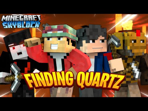 PEENOISE MINECRAFT: SKYBLOCK #16 -  FINDING QUARTZ DANGEROUSLY!