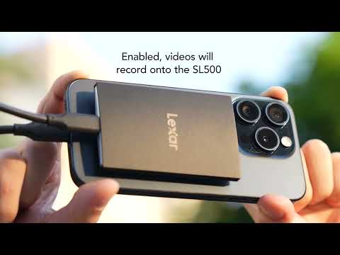 Lexar Portable SSD SL500 - Guide how to use on iPhone 15 Lineup