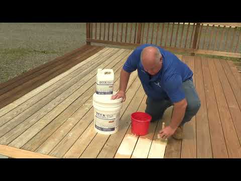 Deck Restoration Plus: Deck & Wood Stain - Waterford White Demo