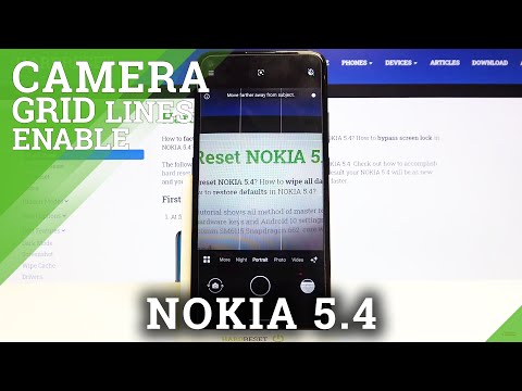 Nokia 5.4 - Turn On / Off Camera Grid Lines
