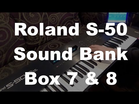 Roland S-50 Sampler RSB Sound Library Box 7 and Box 8