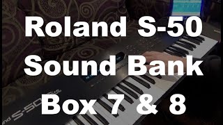 Video thumbnail for Roland S-50 Sampler RSB Sound Library Box 7 and Box 8 by Johnny Morgan Synth Dreams