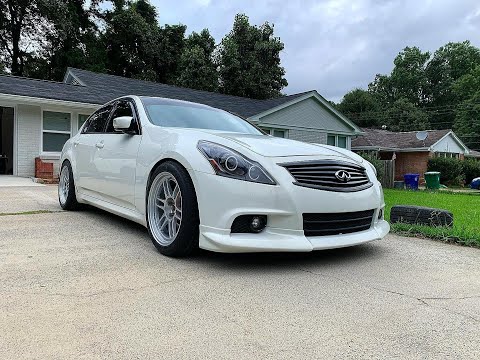 G37 meaty wheel setup: Enkei RPF1 and Toyo Tires