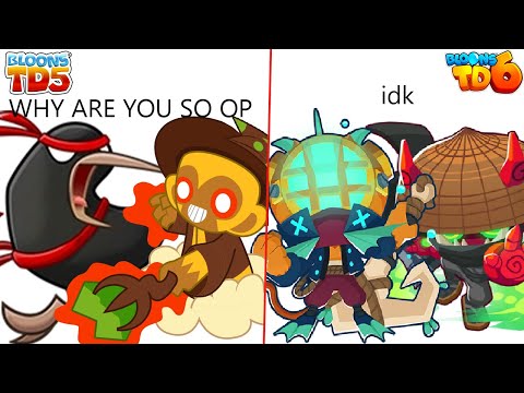 BTD5 TOWERS MEET BTD6 TOWERS 5