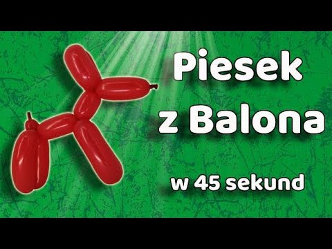 Jak zrobić psa z balona krok po kroku w 45 sekund - Zwierzątka z balonów - Balonowy pies