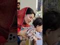 Sukaina Khan Holding Baby In A Funny Mood BTS Of Ishq Tumsa Hua Drama