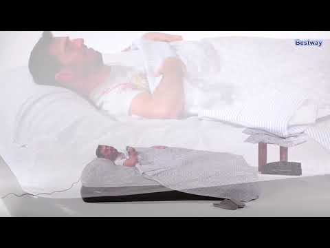 Bestway® Tritech Airbed Queen pripučiamas čiužinys su integruotu AC siurbliu 203x152x46 cm video