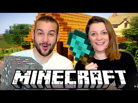 WE'RE BUILDING OUR HOUSE AND GOING EXPLORING!  MINECRAFT SURVIVAL