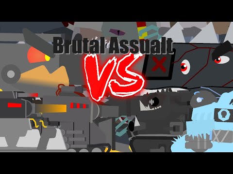 Attack with Brute force - Cartoons about tanks