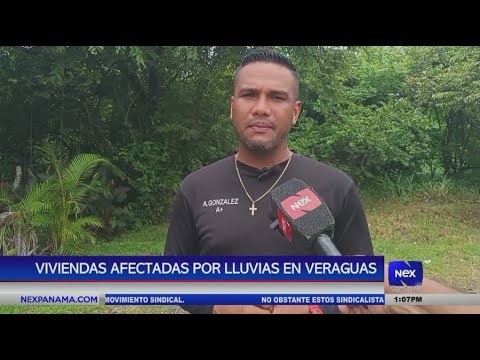 Viviendas afectadas por las fuertes lluvias en Veraguas