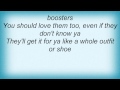 Coup - I Love Boosters! Lyrics