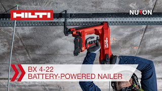Hilti Nuron BX 4-22 Battery-Powered Nailer - Features and Benefits