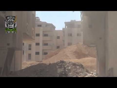 استهداف  قوات النظام براجمة صواريخ كاتيوشا من قبل لواء أبو موسى الأشعري في مدينة دمشق