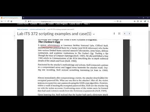 ITS 372 - Services and Python scripting for system administration