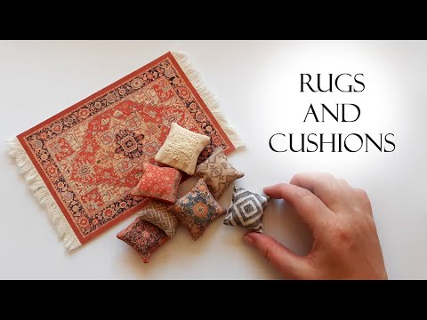 Dollhouse Rugs and Cushions using Inkjet Printable Fabric