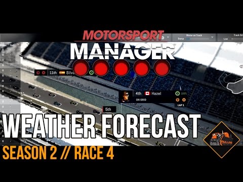 Terrible weather forecasting | Motorsport Manager season 2 race 4