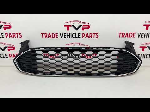 Fits Ford Mondeo 2015-2019 Front Bumper Main Center Honeycomb Sport With Chrome Frame video