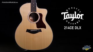 Video thumbnail for Taylor 214ce Deluxe Acoustic Electric Guitar - The Swiss Army Knife of Acoustic Guitars by American Musical Supply