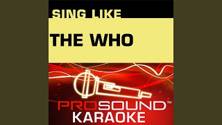 Won't Get Fooled Again (Karaoke Instrumental Track) (In the Style of The Who)