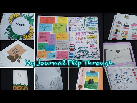 My Journal Flip Through 2021 | My personal diary review | personal diary ideas | Journal ideas 💫✨