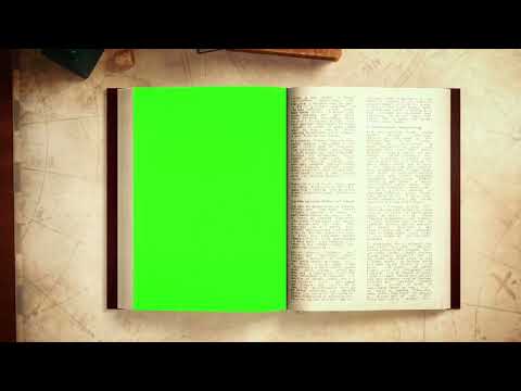 Opening Book Green Screen Video, No Copyright Free video, NP Creative